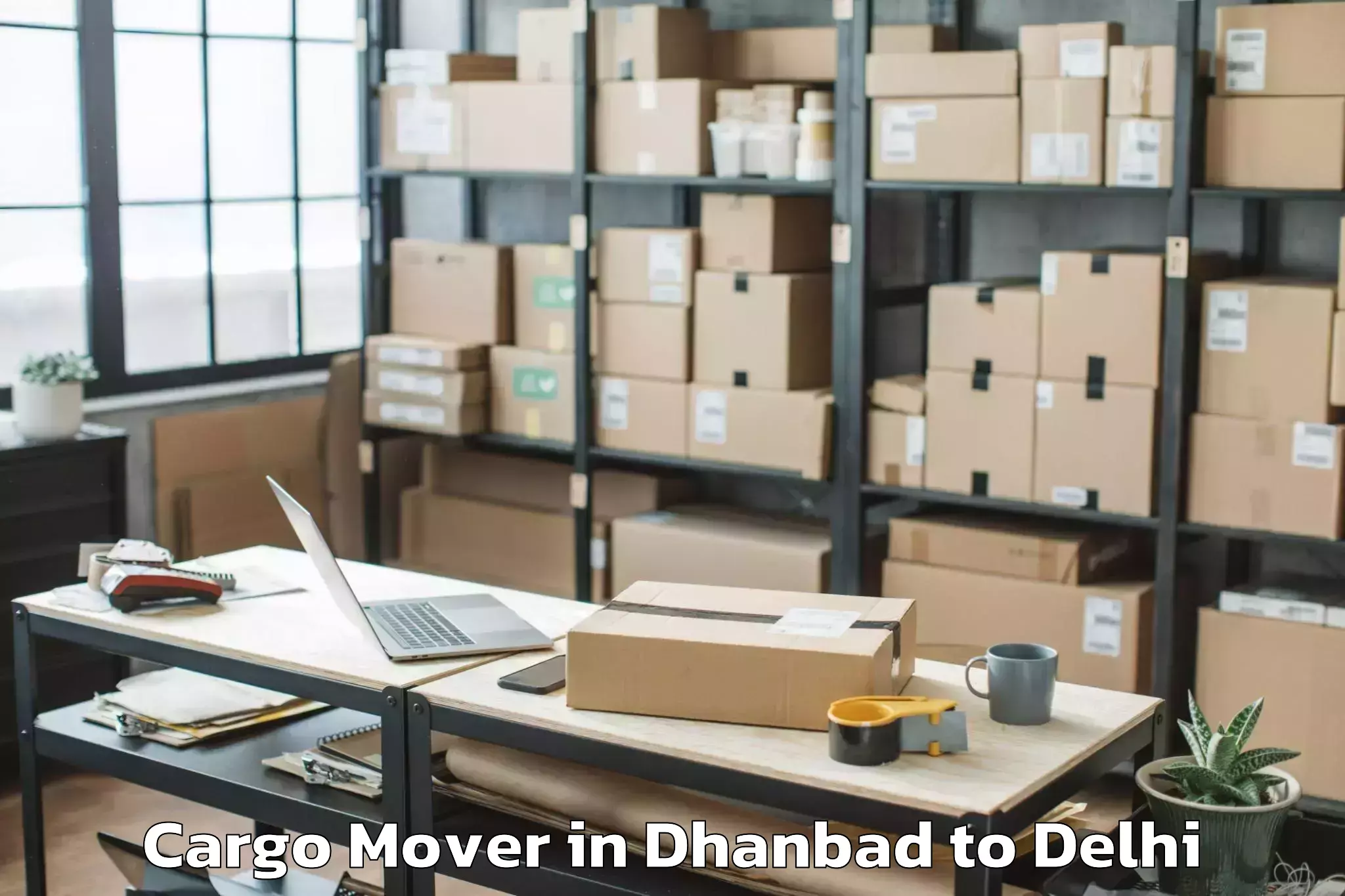 Reliable Dhanbad to Shahdara Cargo Mover